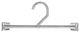 Plastic Bra/Panty Hanger, Clear Finish, Box of 500