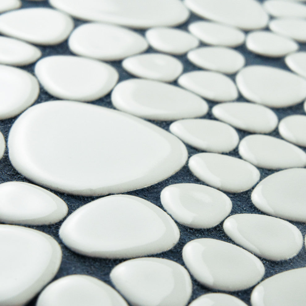Pebble White Porcelain Floor and Wall Tile