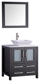 30" Bathroom Vanity With Matching Mirror, Espresso