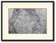 Us Pacific Northwest Vintage B&W Map Canvas Print, 16"x21"