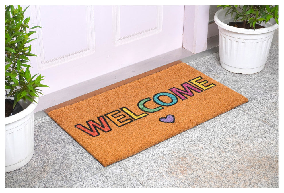 Calloway Mills 107881729 Pastel Welcome 17"x29"