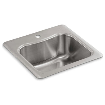 Kohler K-3363-1 Single Basin Stainless Steel Bar Sink - Stainless Steel