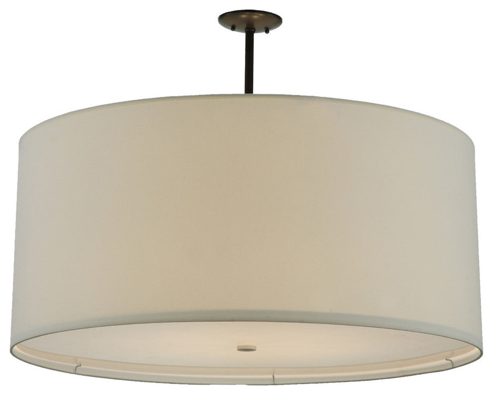 36" Cilindro White Textrene Pendant