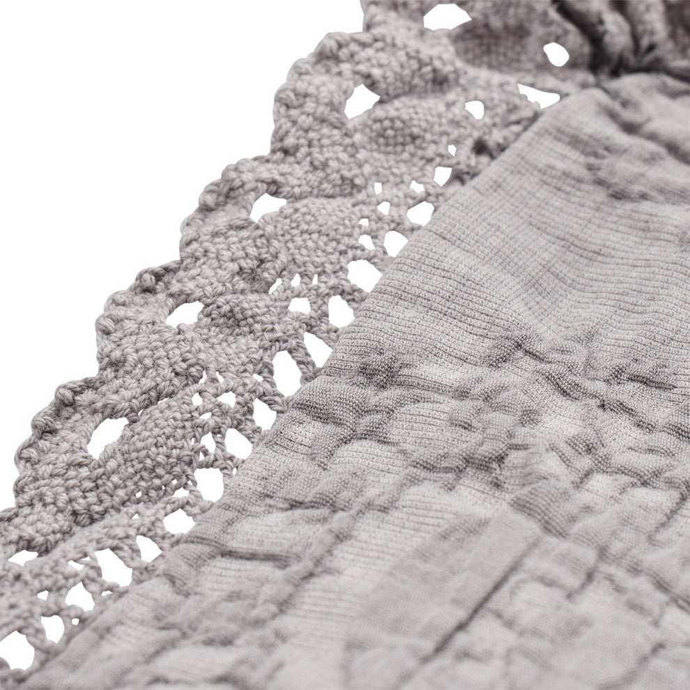 Reagan 7-Piece Queen Duvet Set, Gray