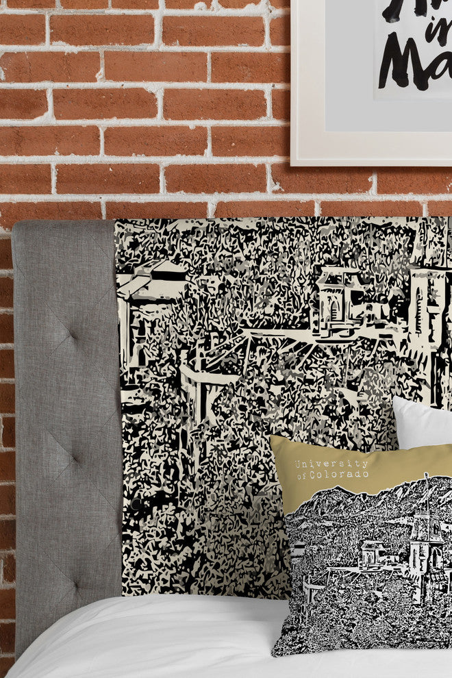 Deny Designs Bird Ave University of Colorado Yellow Tapestry