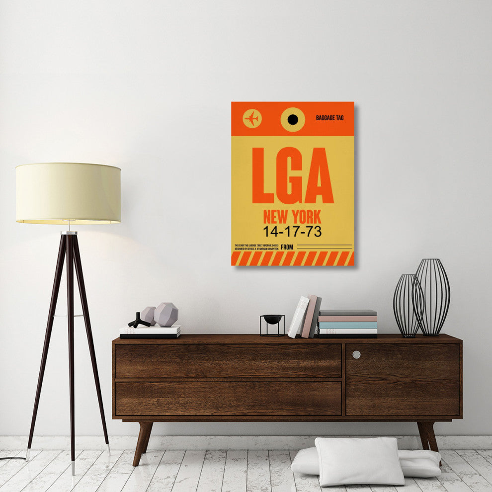 "LGA New York Luggage Tag 1" Fine Art Print