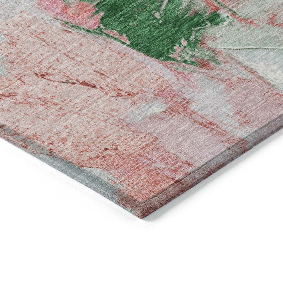 Machine Washable Indoor/Outdoor Chantille ACN1914 Blush 9' x 12' Rug
