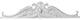 42 3/8"W x 8 3/8"H x 2 1/2"P Kendall Center with Scrolls Onlay