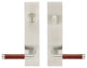 Cabernet Lever, Tubular Entry, Single Cylinder, Left Hand, Satin Stainless Steel