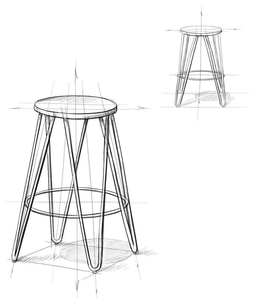 Simeon 30 inch Metal Bar Stool with Wood Seat