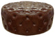 Victoria Ottoman Bonded Leather, Brown