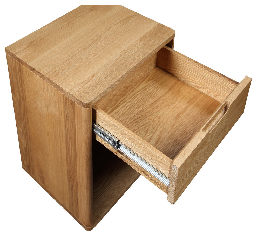 Osamu Oak Nightstand