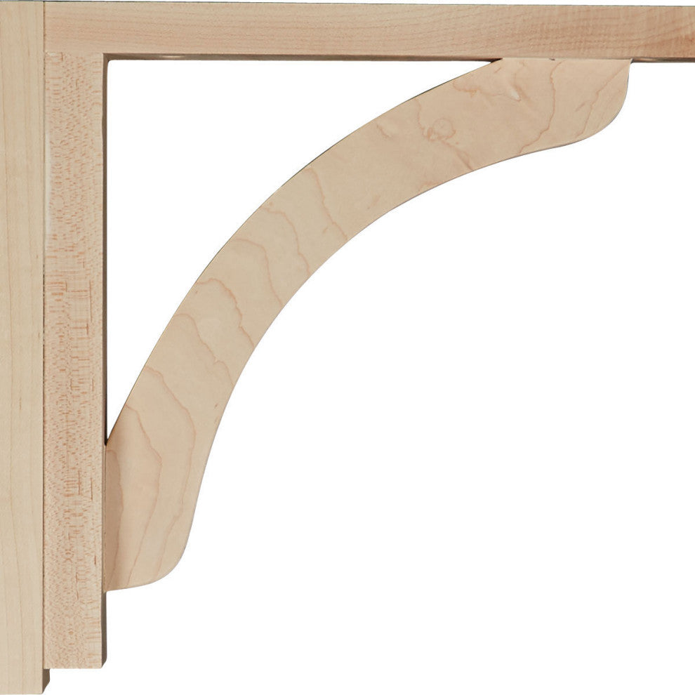2 1/2"W x 10 3/4"D x 10 1/4"H Reece Shelf Bracket, Red Oak