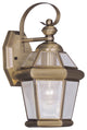 Georgetown Outdoor Wall Lantern, Antique Brass