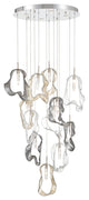 Norah 12L 24" Polished Nickel Mix Chandelier