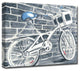 Blue Bikeseat' Ready2HangArt Canvas by Leslie Owens, 20"x16"