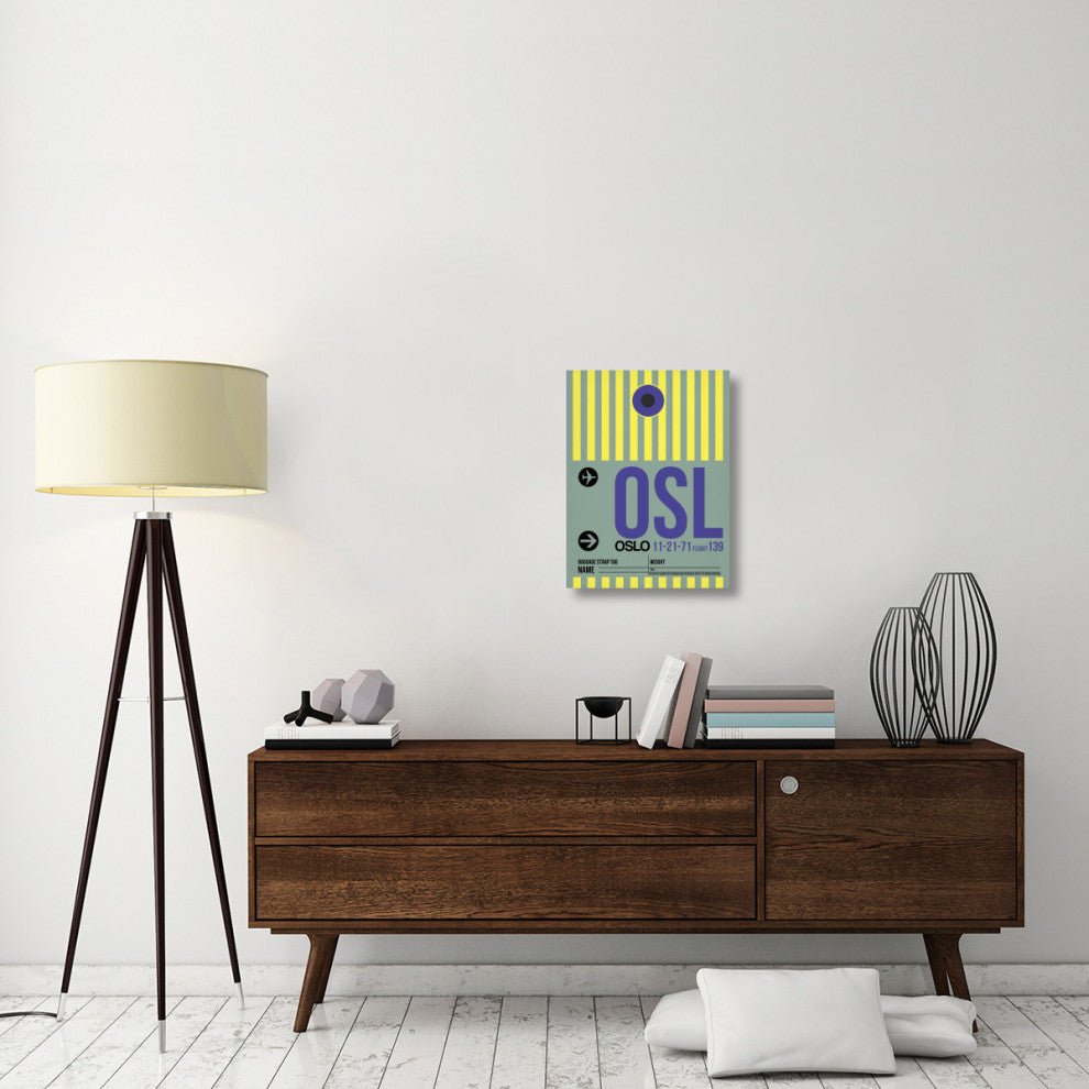 "OSL Oslo Luggage Tag 1" Fine Art Print