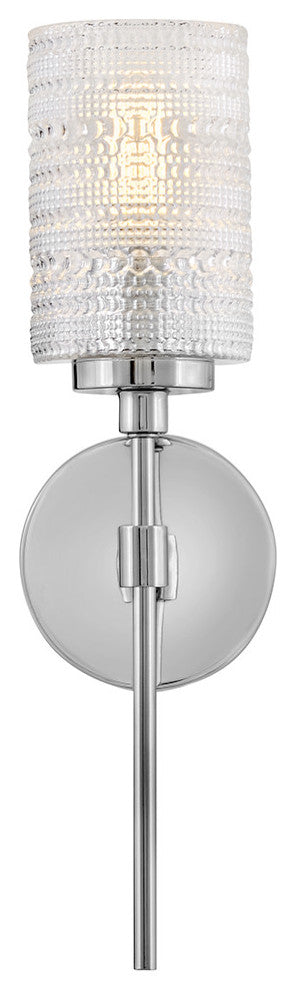 Lark Mabel Medium Single Light Sconce, Chrome