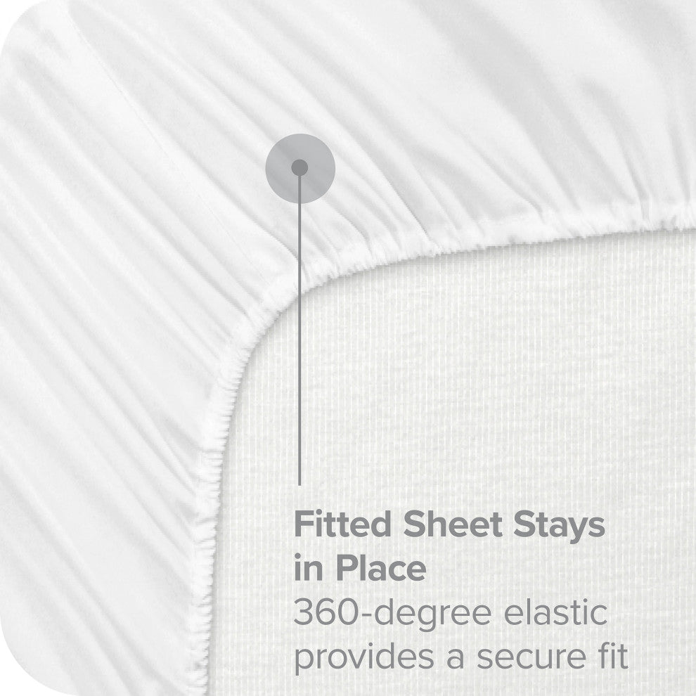 Bare Home Quilted Fitted Mattress Pad, Full
