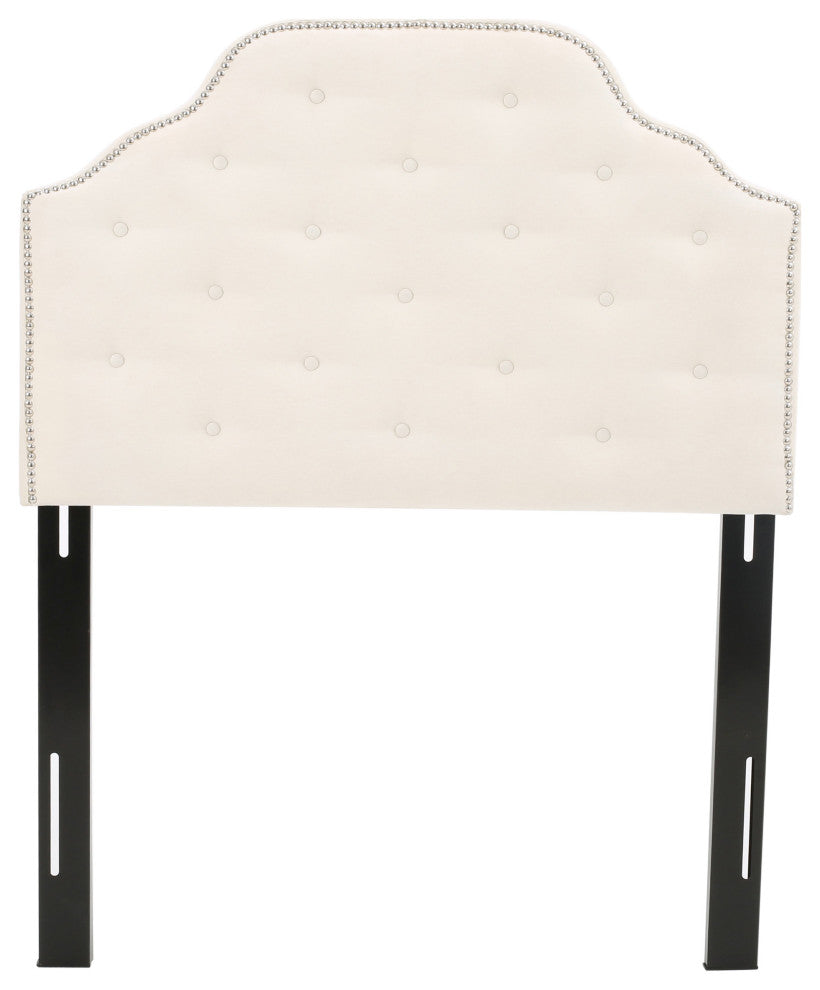 GDF Studio Nena Fabric Kid's Twin Headbaord, Ivory