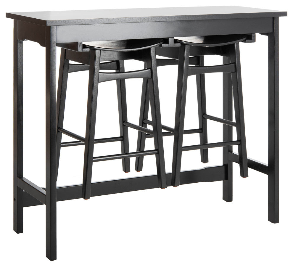 Safavieh Colbie 3 Piece Pub Set, Black