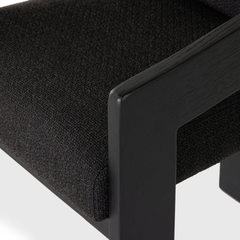 Roxy Dining Armchair Gibson Black, Brushed Ebony Oak