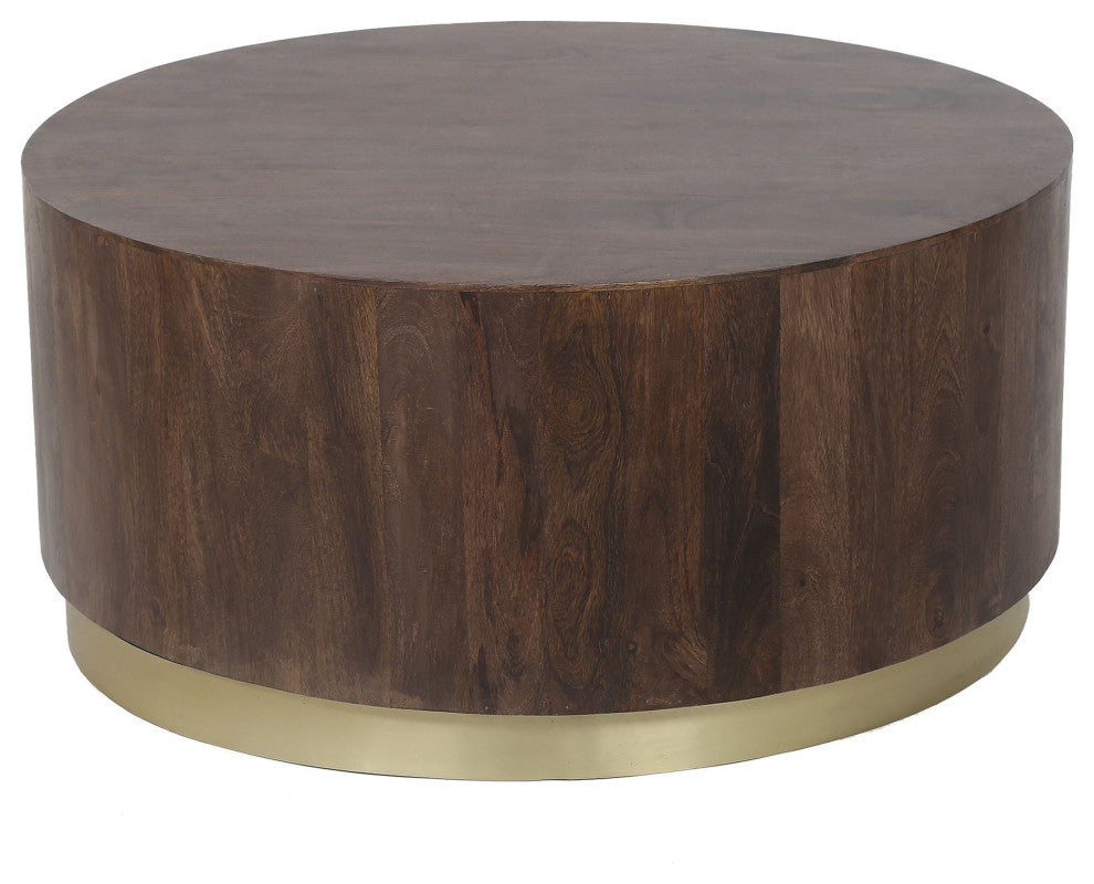 Form Coffee Table, Dark Brown