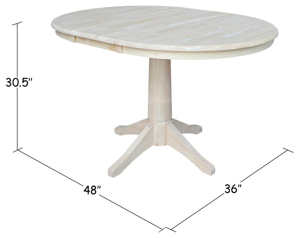 36" Round Top Pedestal Table