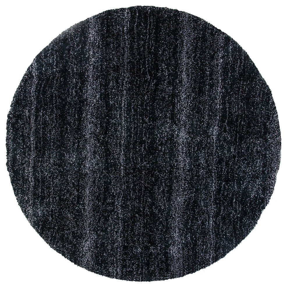 Bliss 1583 Black Heather Shag Rug, 5'x7'