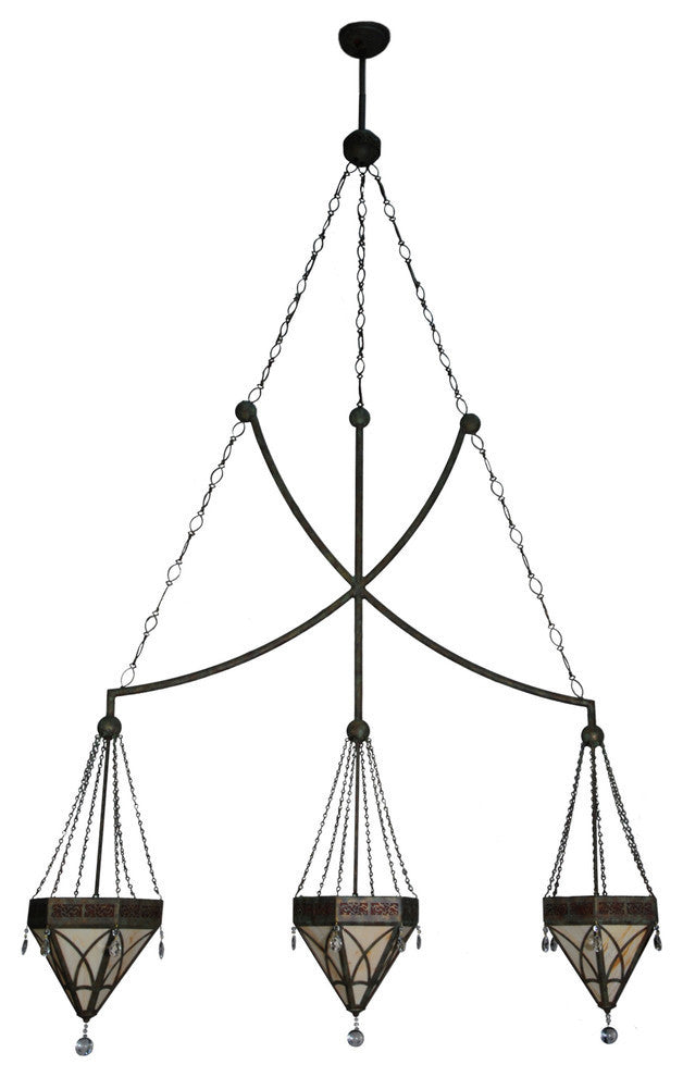 63 Wide Larkfield 3 Light Pendant
