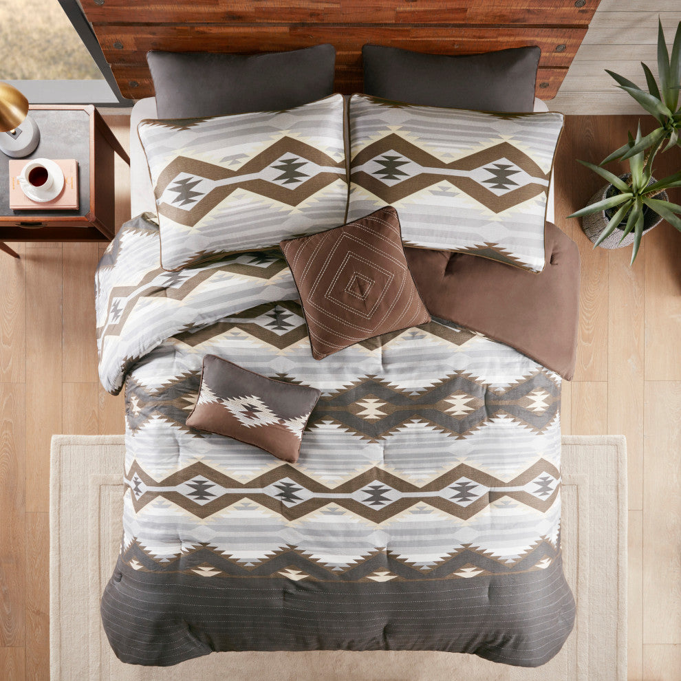 Woolrich Bitter Creek Oversized Overfilled Southwest Comforter Set, Cal King