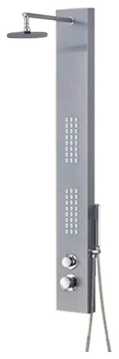 Fontana Alba Shower Panel With Overhead Shower and Hand Shower