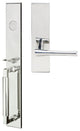 Champagne Lever, Mortise Dummy Handleset, Right Hand, Polished Stainless Steel