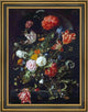 Jan Davidsz De Heem Flower Piece Framed Premium Canvas Print, 21"x28"