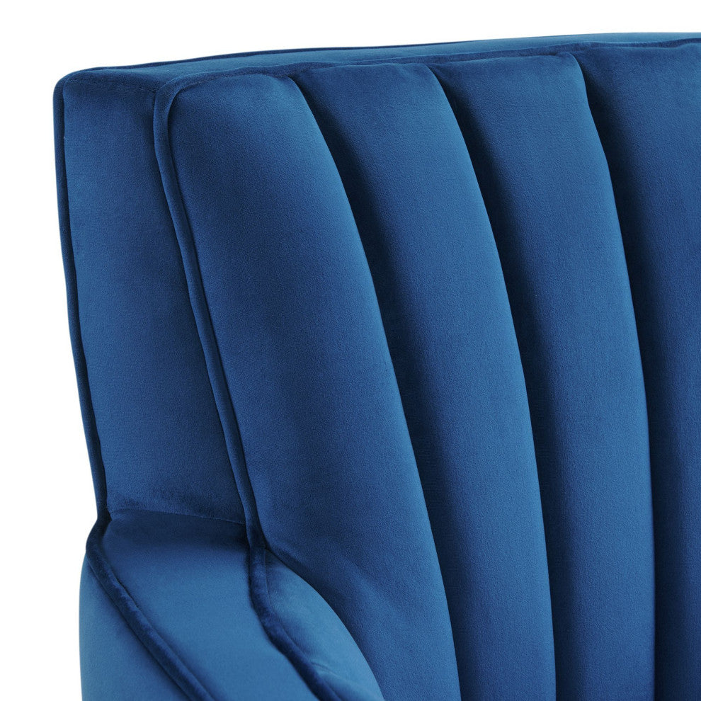 Picket House Furnishings Lawson Swivel Chair, Cobalt