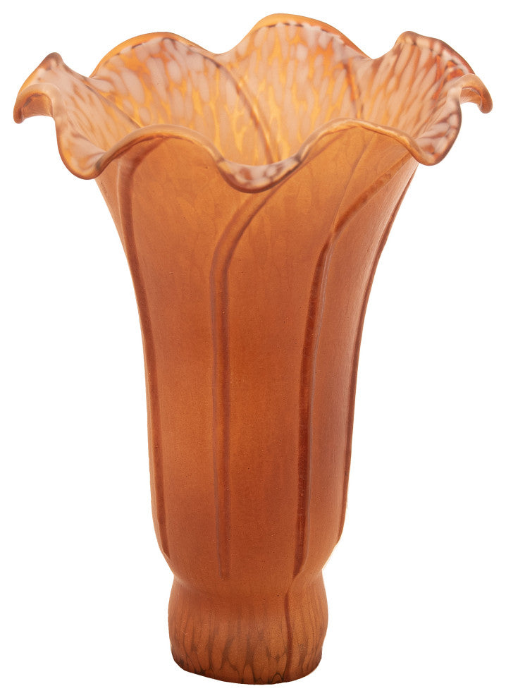 Meyda lighting 10208 4"W x 6"H Amber Lily Shade