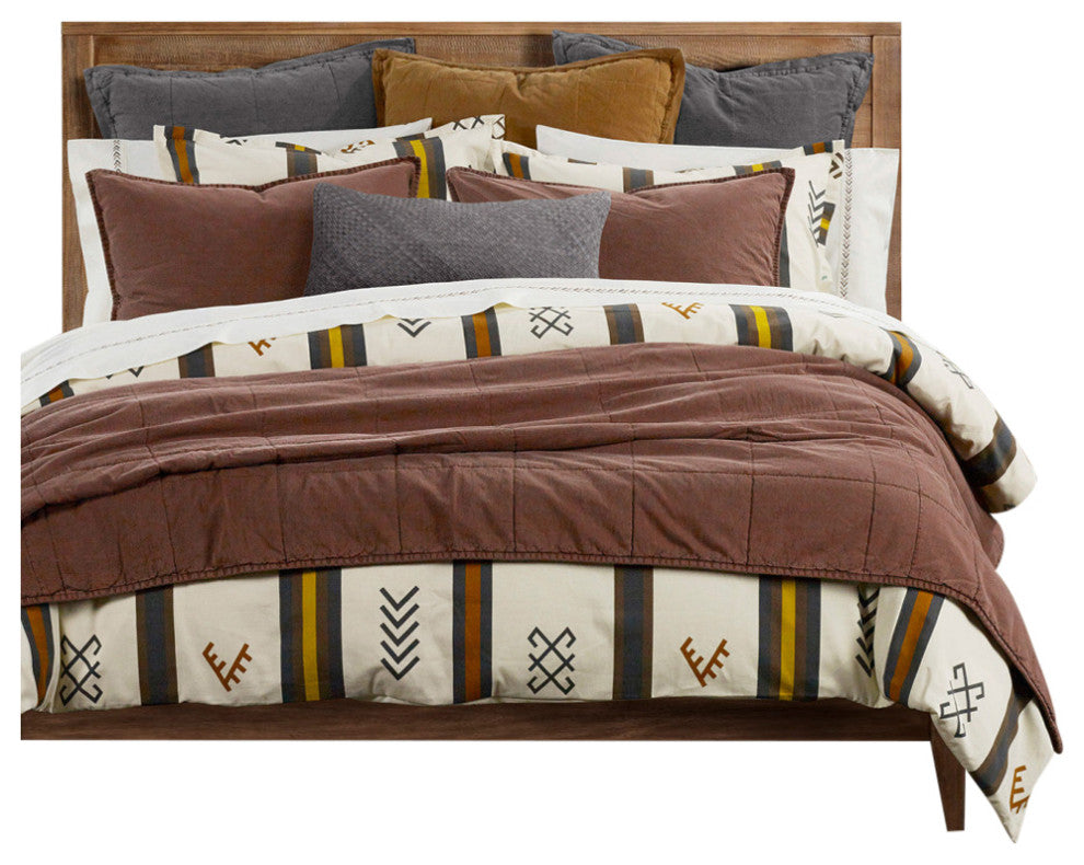 Toluca Canvas Comforter Set, 3 Piece, Queen