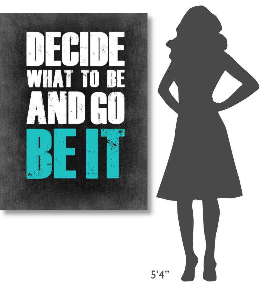 "Be It Poster Grey" Fine Art Print