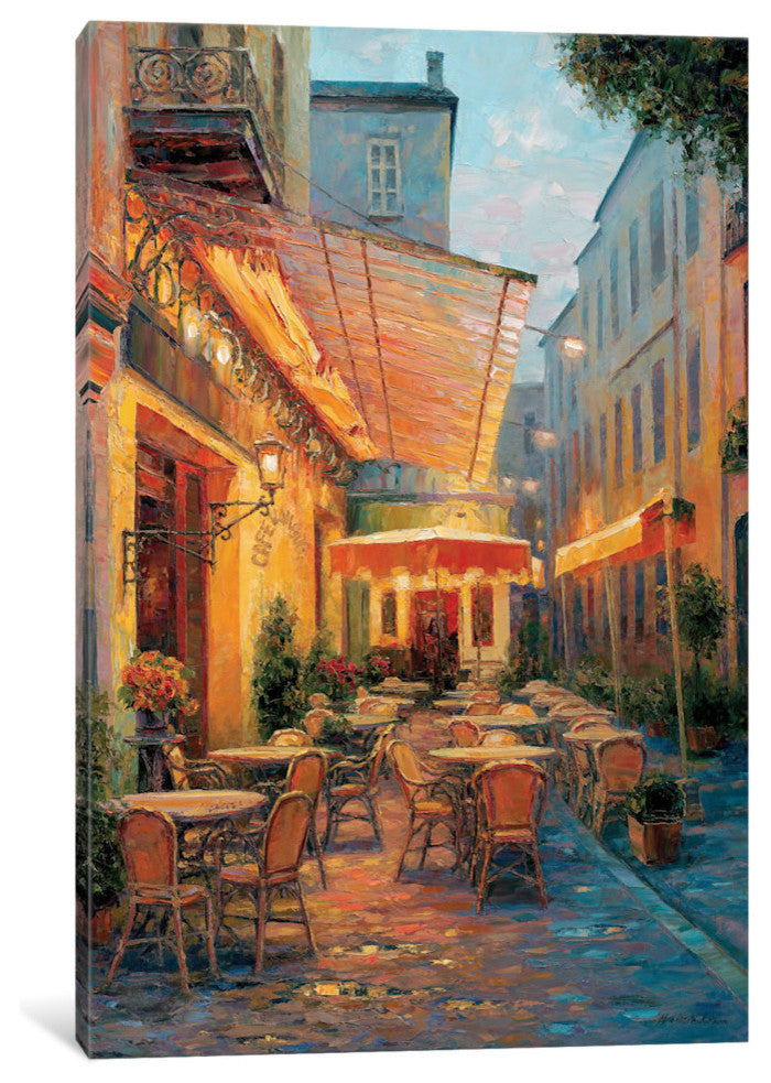 "Cafe Van Gogh 2008, Arles France" by Haixia Liu, 26x18x1.5"
