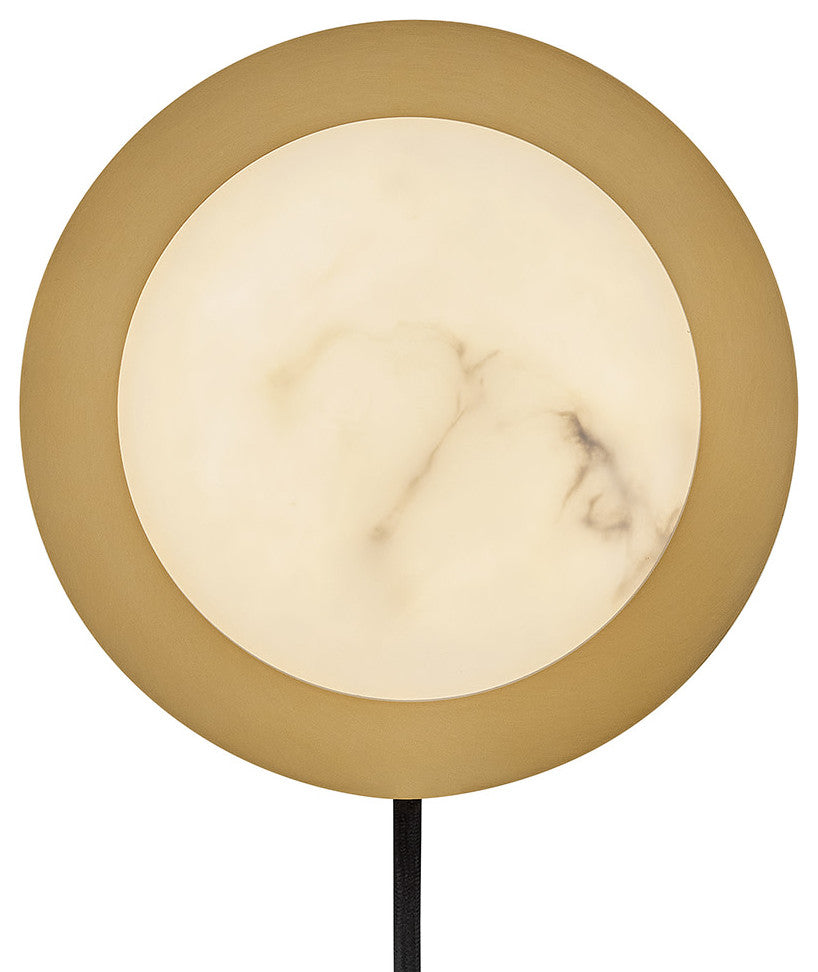 Fredrick Ramond Cava Small Sconce, Lacquered Brass