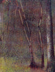 Georges Seurat in the Woods at Pontaubert Premium Canvas Print