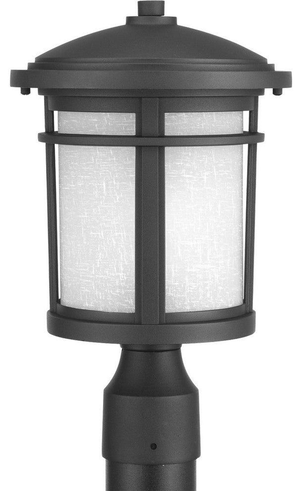Progress Lighting 1-100W Medium Post Lantern, Black