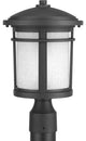Progress Lighting 1-100W Medium Post Lantern, Black