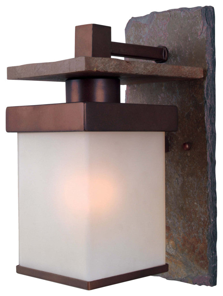 Kenroy 70283COP 1-Light Wall Lantern, Boulder