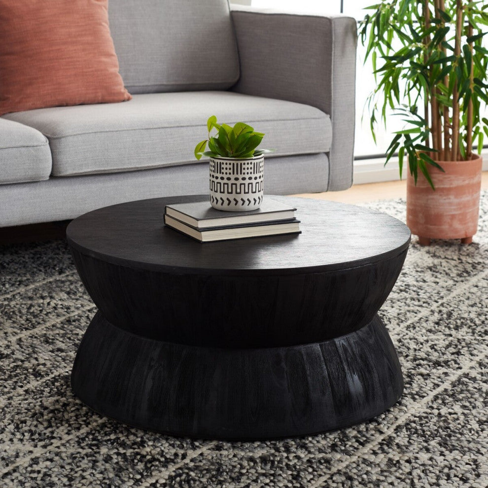 Safavieh Alecto Round Coffee Table, Black