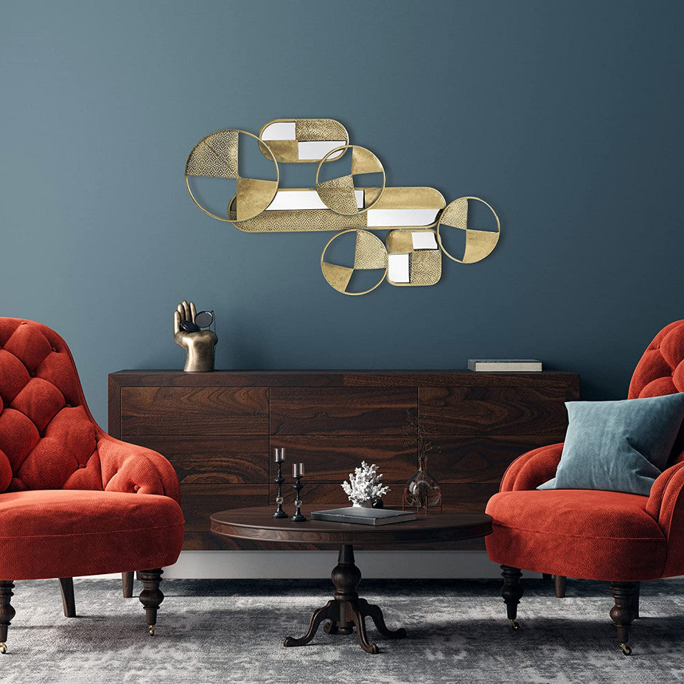 Geometric Connected Discs Wall  Art Sculpture