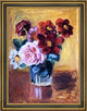 Pierre Auguste Renoir Flowers in a Vase Framed Premium Canvas Print, 21"x28"