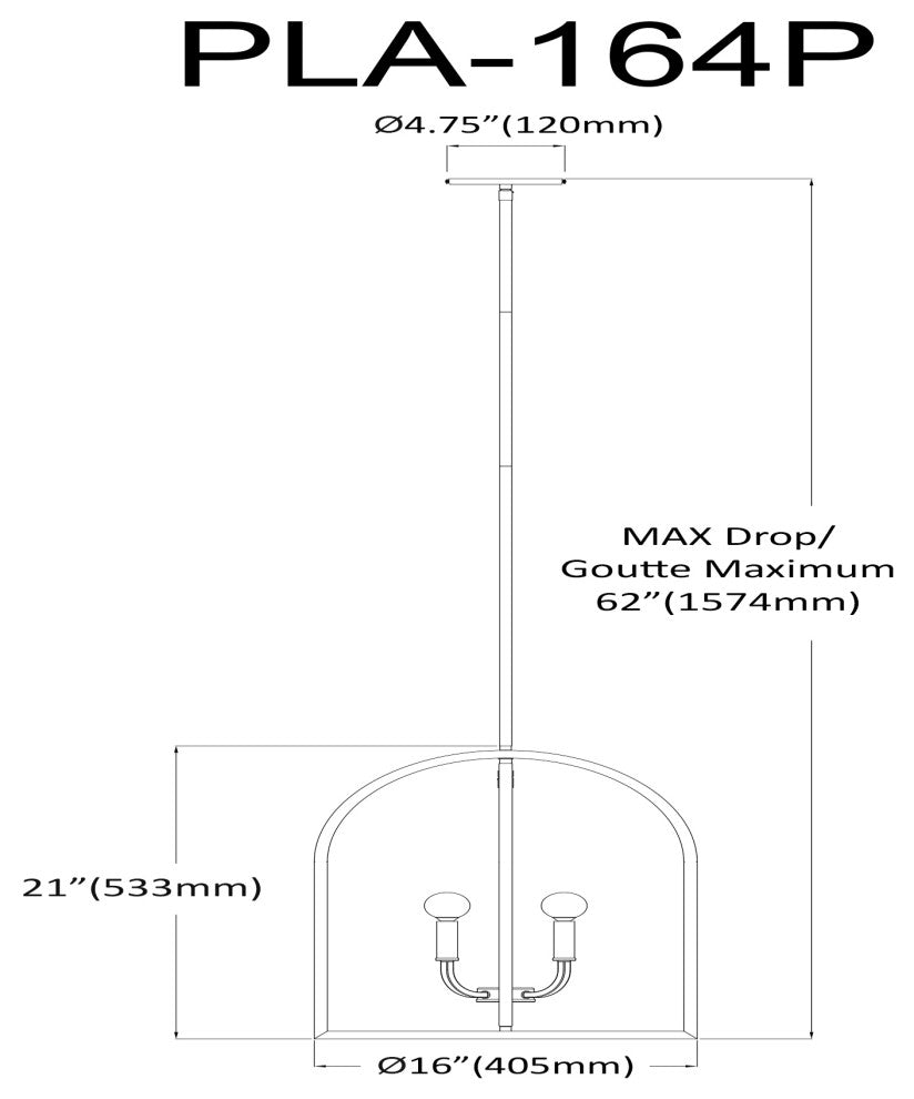 Pamela 4-Light Pendant- Matte Black