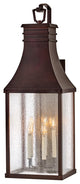 Hinkley Beacon Hill Outdoor Wall Mount, Blackened Copper, Extra Large