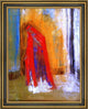 Odilon Redon Woman in Red - 21" x 28" Framed Premium Canvas Print